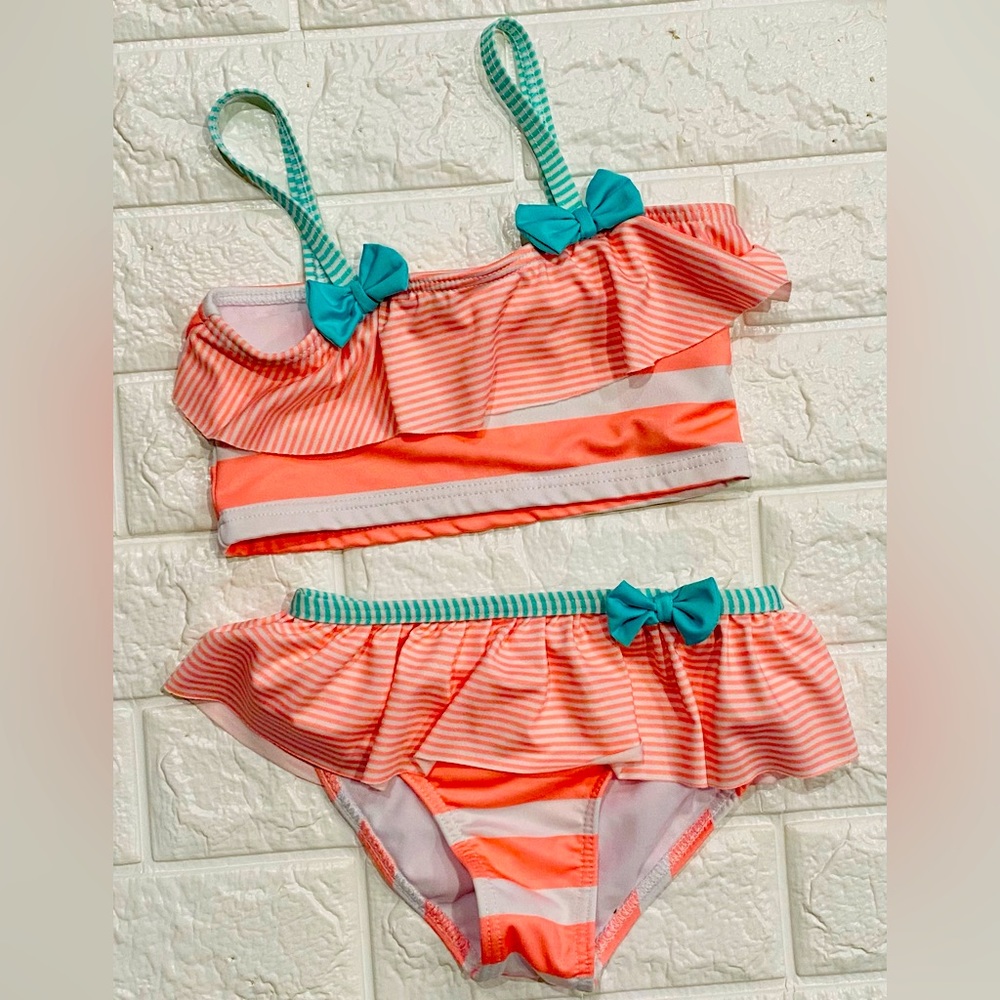 Girls Toddler Tankini 2 piece Swimsuit sz 4t